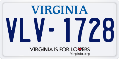 VA license plate VLV1728