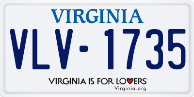 VA license plate VLV1735