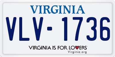 VA license plate VLV1736