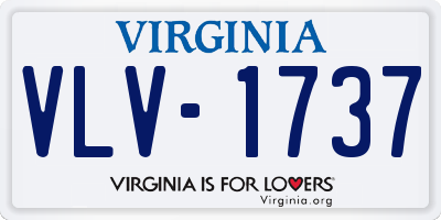 VA license plate VLV1737