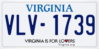 VA license plate VLV1739