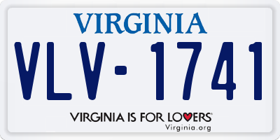 VA license plate VLV1741