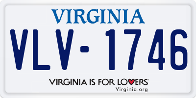 VA license plate VLV1746