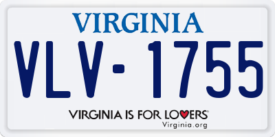 VA license plate VLV1755