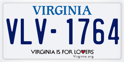 VA license plate VLV1764