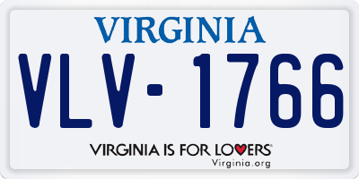 VA license plate VLV1766