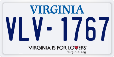 VA license plate VLV1767