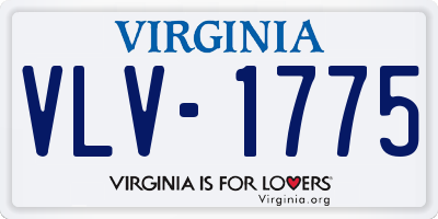 VA license plate VLV1775