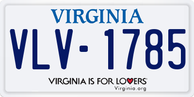 VA license plate VLV1785