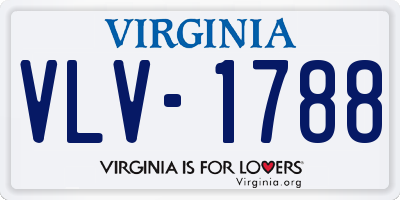 VA license plate VLV1788