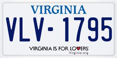 VA license plate VLV1795