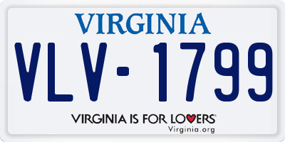 VA license plate VLV1799