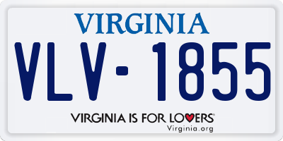 VA license plate VLV1855
