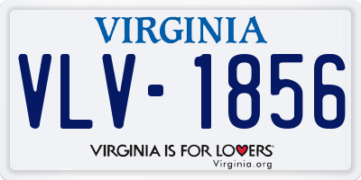 VA license plate VLV1856