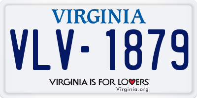 VA license plate VLV1879