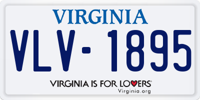 VA license plate VLV1895