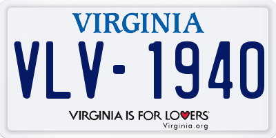 VA license plate VLV1940