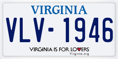 VA license plate VLV1946