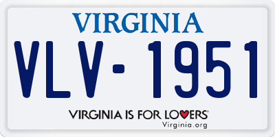 VA license plate VLV1951