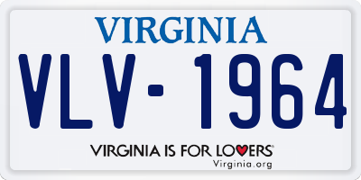 VA license plate VLV1964