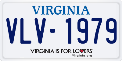 VA license plate VLV1979