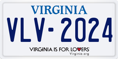 VA license plate VLV2024