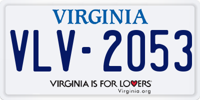 VA license plate VLV2053