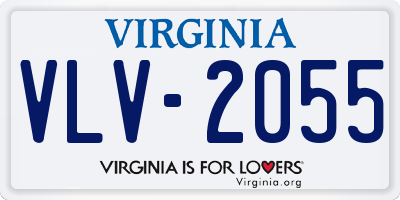 VA license plate VLV2055