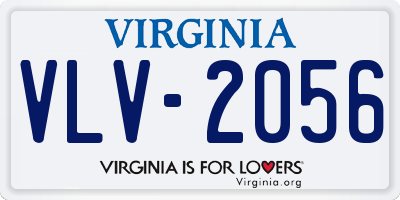 VA license plate VLV2056