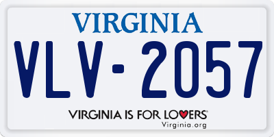 VA license plate VLV2057