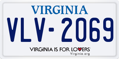 VA license plate VLV2069