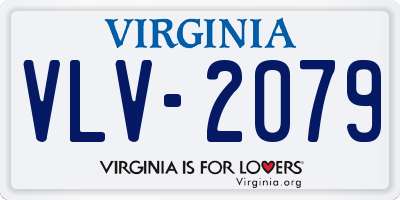 VA license plate VLV2079