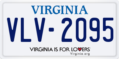 VA license plate VLV2095