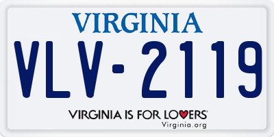 VA license plate VLV2119