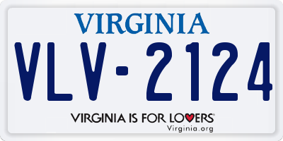 VA license plate VLV2124