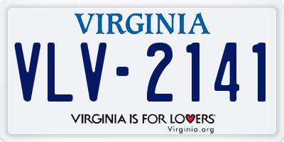 VA license plate VLV2141
