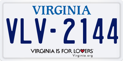 VA license plate VLV2144