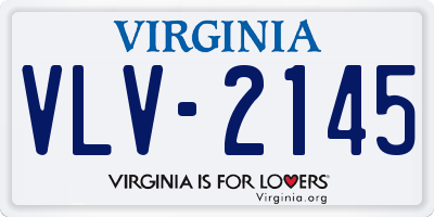 VA license plate VLV2145