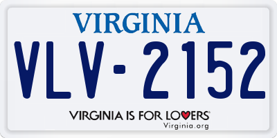 VA license plate VLV2152