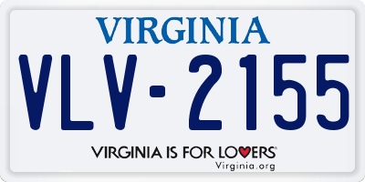 VA license plate VLV2155