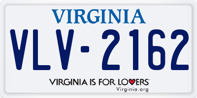 VA license plate VLV2162