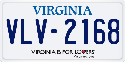 VA license plate VLV2168