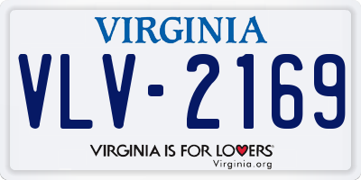 VA license plate VLV2169