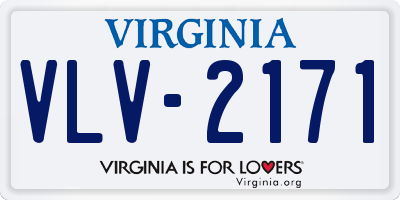 VA license plate VLV2171