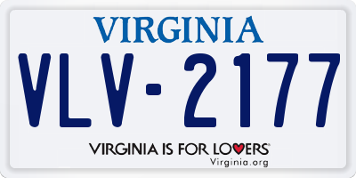 VA license plate VLV2177