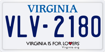 VA license plate VLV2180