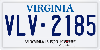 VA license plate VLV2185