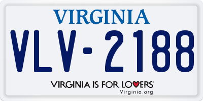 VA license plate VLV2188