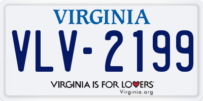 VA license plate VLV2199