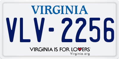 VA license plate VLV2256